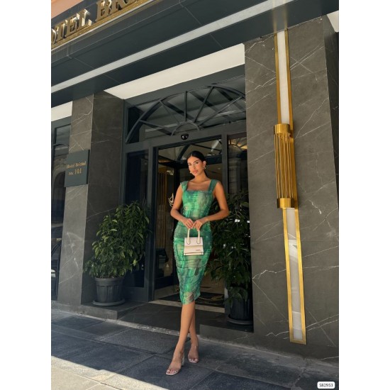 223603 patterned DRESS