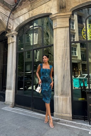 223604 patterned DRESS