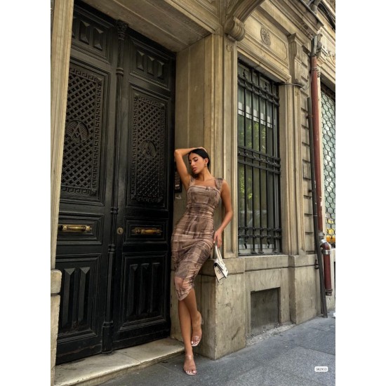 223606 patterned DRESS