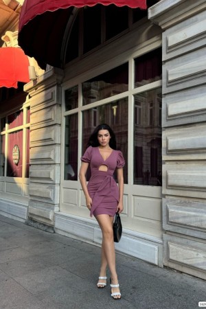 223619 dried rose DRESS