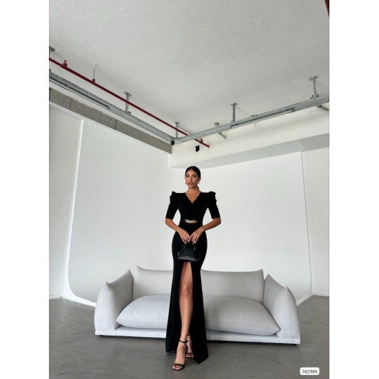 223633 TOPTAN SİYAH ABİYE