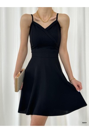 223640 TOPTAN SİYAH ELBİSE