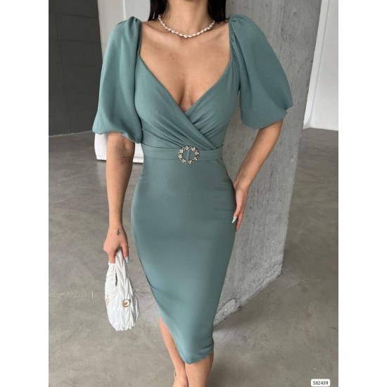 223666 GREEN Evening dress