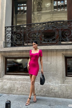 223676 fuchsia DRESS