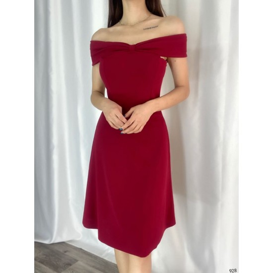 223713 burgundy DRESS