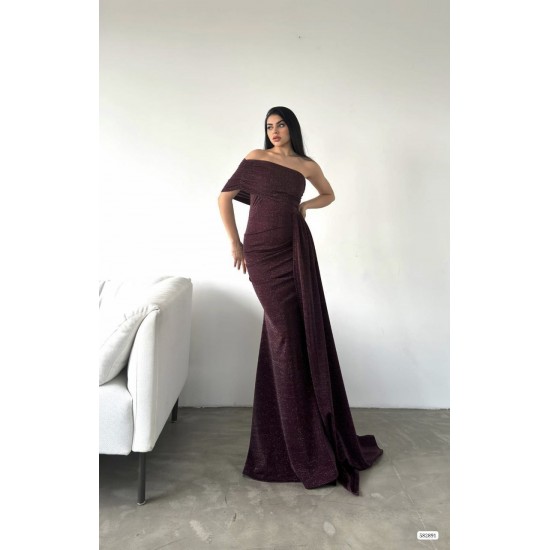 223728 burgundy Evening dress