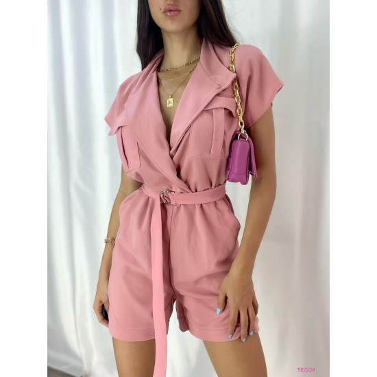 223737 pink OVERALLS