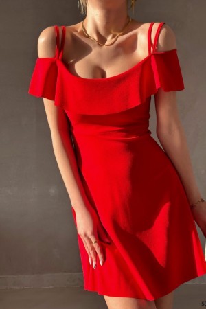 223743 red DRESS
