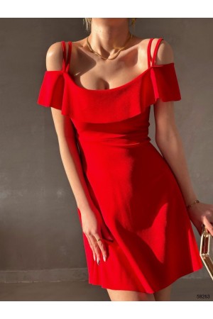 223743 red DRESS