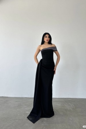 223780 TOPTAN SİYAH ABİYE