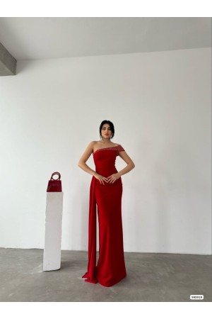 223781 TOPTAN KIRMIZI ABİYE