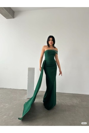 223783 TOPTAN ZÜMRÜT YEŞİL ABİYE