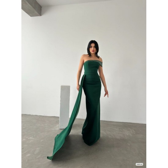 223783 TOPTAN ZÜMRÜT YEŞİL ABİYE