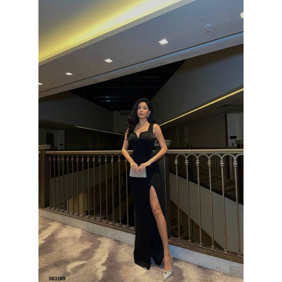 223799 TOPTAN SİYAH ABİYE