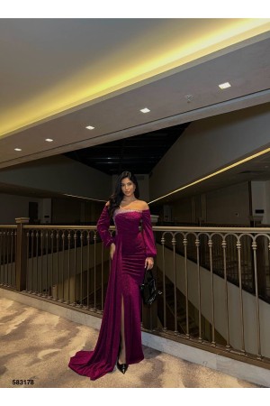 223808 fuchsia Evening dress