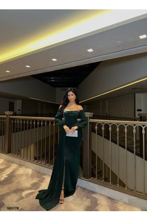 223811 Emerald Green Evening dress