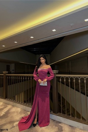 223812 dried rose Evening dress