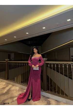 223812 dried rose Evening dress