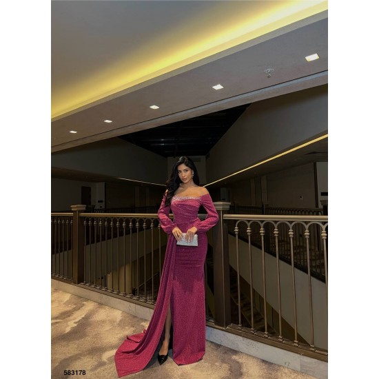 223812 dried rose Evening dress