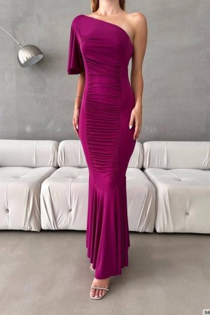 223821 fuchsia Evening dress