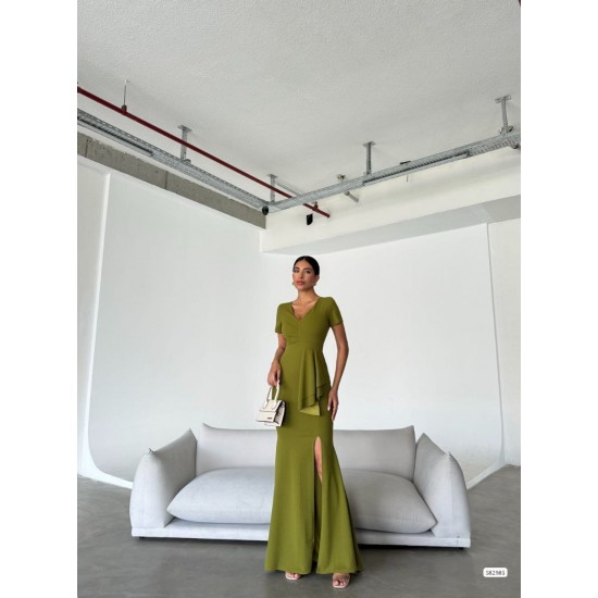 223826 GREEN Evening dress