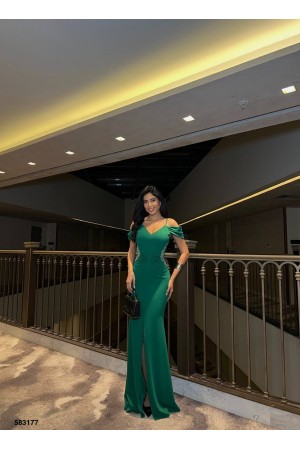 223869 TOPTAN ZÜMRÜT YEŞİL ABİYE