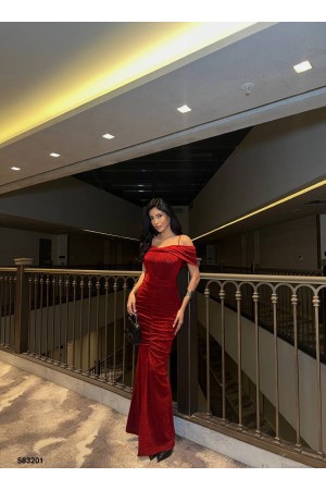 223878 TOPTAN BORDO ABİYE