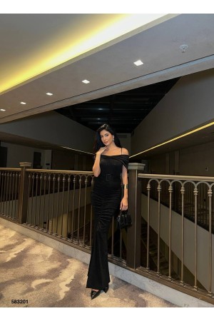 223879 TOPTAN SİYAH ABİYE