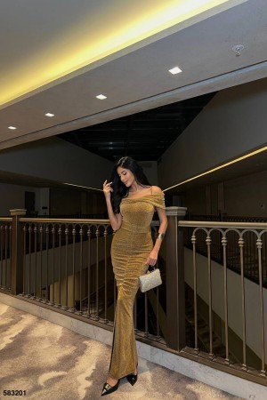 223883 beige Evening dress