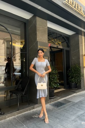 223892 Grey DRESS