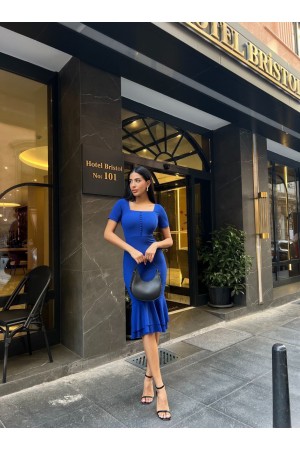 223896 TOPTAN SAKS ELBİSE