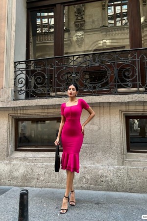 223897 fuchsia DRESS