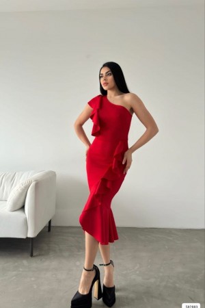 223915 red Evening dress