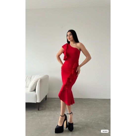 223915 red Evening dress