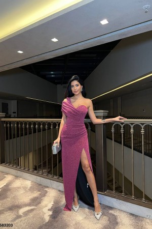 223925 dried rose Evening dress