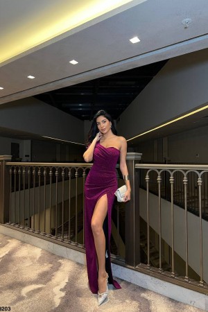 223930 damson Evening dress