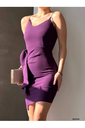 223956 TOPTAN MOR ELBİSE