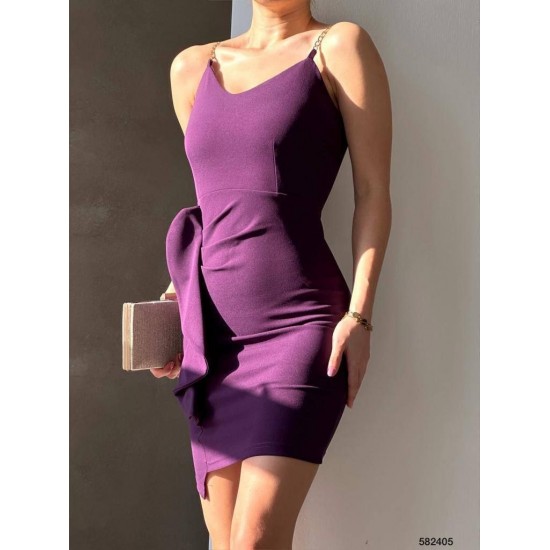 223956 TOPTAN MOR ELBİSE