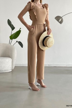 223973 beige OVERALLS
