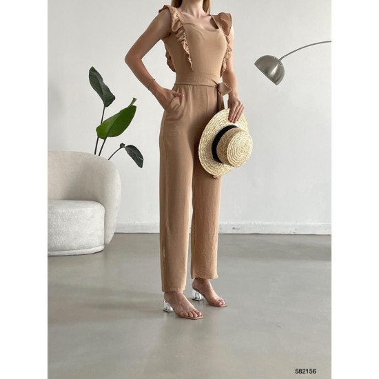 223973 beige OVERALLS