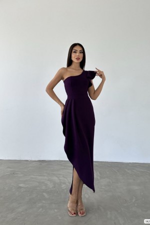 224029 purple Evening dress