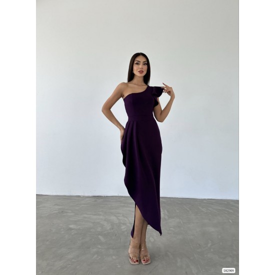 224029 purple Evening dress