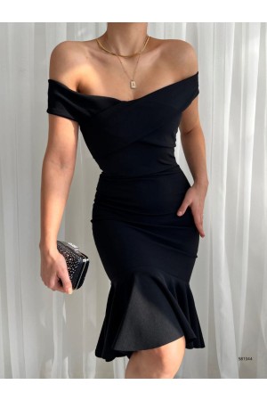 224047 TOPTAN SİYAH ELBİSE