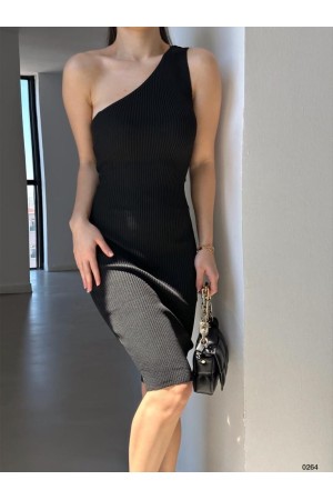 224056 TOPTAN SİYAH ELBİSE