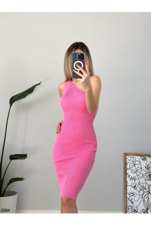 224057 TOPTAN PEMBE ELBİSE