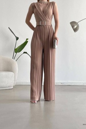 224090 beige OVERALLS