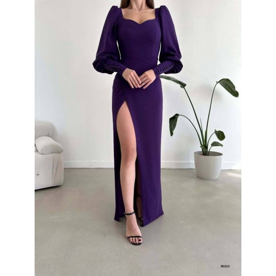 224096 purple Evening dress