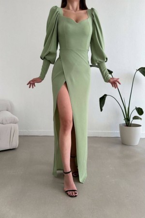 224097 Water is green Evening dress