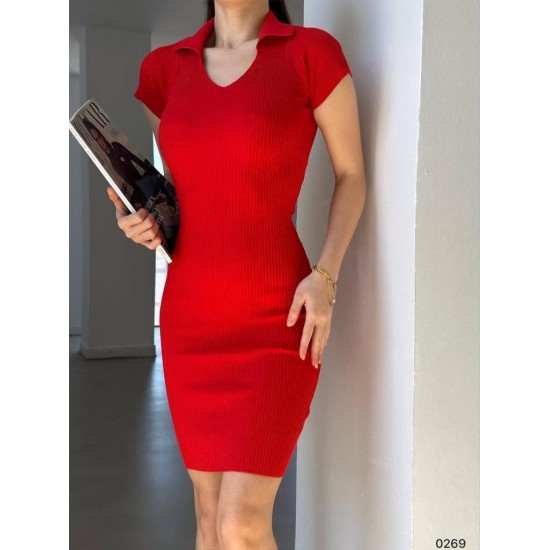 224144 red DRESS