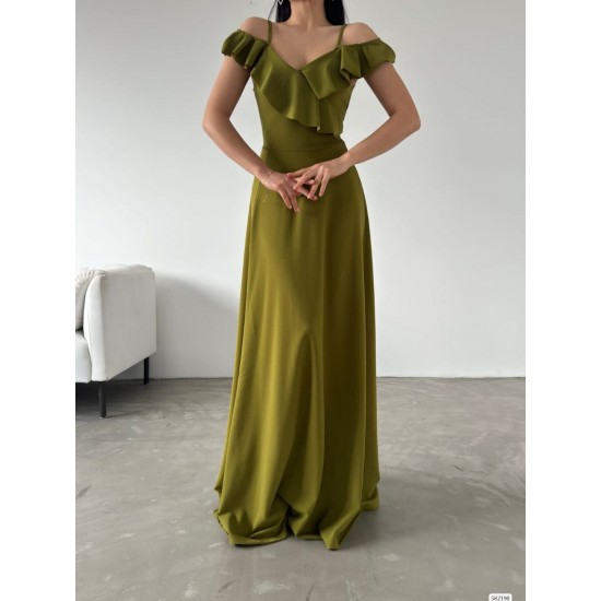224146 GREEN Evening dress